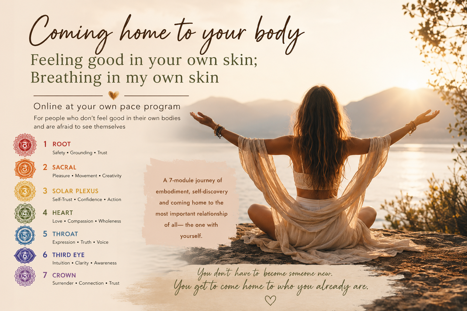Coming home to your body program artwork